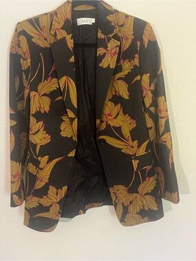 A.L.C. Black Blazer with Yellow Floral Print - Flawed